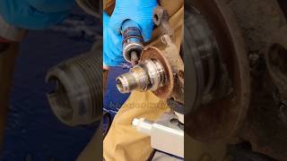 Wheel bearing cone removing 😲🙄 mechanic shorts [upl. by Tabatha]