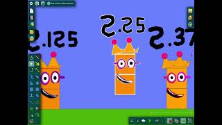 Numberblocks band eighths 0125 to 100 part 1 [upl. by Wunder]