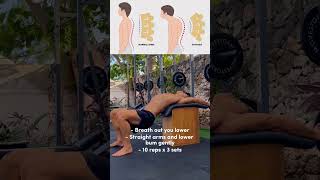 Reduce your hunch back with one exercise 👇🏾 [upl. by Bertold]