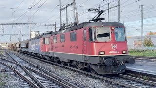 ZugverkehrTrains at Pratteln 151123 [upl. by Feerahs]