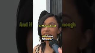 Cardi Bs Funny Interview shorts youtubeshorts cardib funny interview [upl. by Itoc]