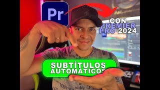 Subtítulos AUTOMATICOS con Adobe PREMIERE PRO [upl. by Joachima]