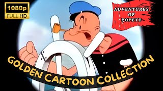 Popeye The Sailor Man Meets Sindbad the Sailor HD Cartoon in color 1936 [upl. by Avert]