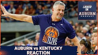 REACTION Auburn basketball vs Kentucky Wildcats [upl. by Iznyl]