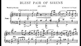 C Hubert H Parry  Blest Pair of Sirens score video [upl. by Ecirb824]