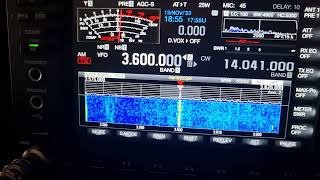 RX di un QSO banda 80m in AM  Kenwood TS890s amp PTS1524VC Prosistel kenwood hamradio [upl. by Niehaus6]