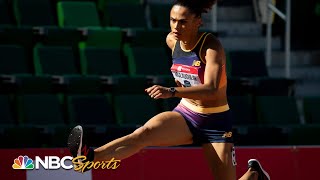 Sydney McLaughlin crushes semi advances to 400m hurdle final at Nationals  NBC Sports [upl. by Alyworth]