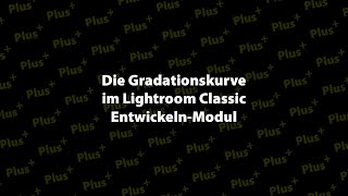 Die Gradationskurve in Lightroom Classic erklärt  Inhalt [upl. by Lion]