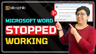 How to Fix quotMicrosoft Word Has Stopped Workingquot Error  FIX Word Crashed EASY Steps [upl. by Alyahs]