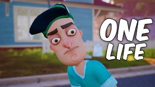 Hello Neighbor but if I Die I Restart One Life [upl. by Roux551]