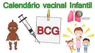 VACINA BCG  Calendário de vacinação infantil  Parte 1 [upl. by Meghan260]