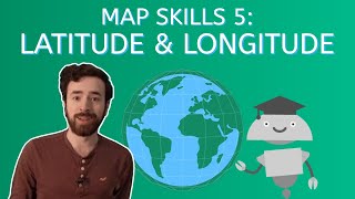 Map Skills 5 Latitude and Longitude  US Geography for Kids [upl. by Zusman]