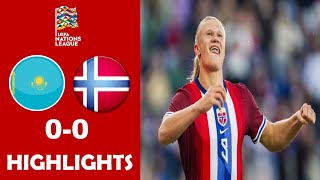 Kazakhstan vs Norway 00 Highlights  Nations League 2024 [upl. by Releehw330]