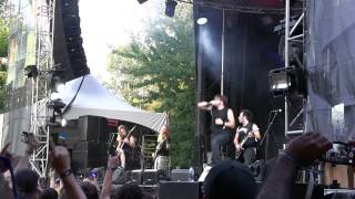 UNEARTH New Song 2014 quotThe Swormquot Live at Heavy Montreal  Metal Injection [upl. by Siward]