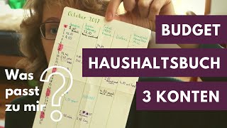 Budget Haushaltsbuch drei Konten Wie Ausgaben verwalten [upl. by Halland]