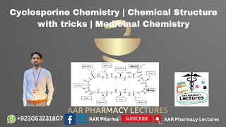 Cyclosporine chemistry  Chemical Structure with tricks  Medicinal Chemistry [upl. by Evalyn]