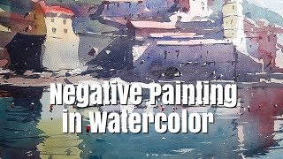 Watercolor Tutorial  Negative Painting in Watercolour  A How to by Tim Wilmot 37 [upl. by Felecia535]