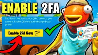 How To Enable 2FA on Fortnite Turn on TwoFactor Authentication [upl. by Llenrahc]