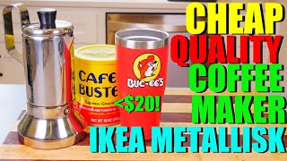 Awesome IKEA Find  CHEAP Quality Coffee Maker  The Metallisk [upl. by Enaek]