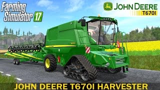 Farming Simulator 2017 JOHN DEERE T670I HARVESTER [upl. by Yzeerb]