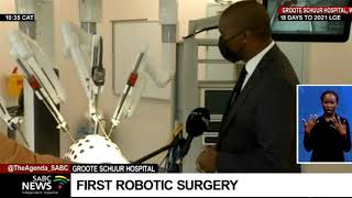 Groote Schuur Hospital launches first robotic surgery [upl. by Aitan454]