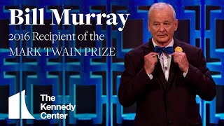 Bill Murray Acceptance Speech  2016 Mark Twain Prize [upl. by Comethuauc]