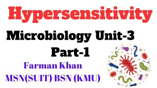 Hypersensitivity in UrduHindi  microbiology New Lecture  Chap 3 Part1 Important MCQS Pattern [upl. by Caves]