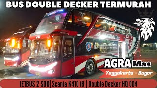 NAIK BUS DOUBLE DECKER TAPI KOK KUSUT  TRIP BERSAMA AGRA MAS DOUBLE DECKER JOGJA  JAKARTA [upl. by Sirrep]