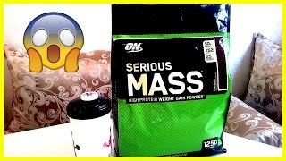 Optimum Nutrition Serious Mass  Unboxing amp Review The New Version [upl. by Scott959]