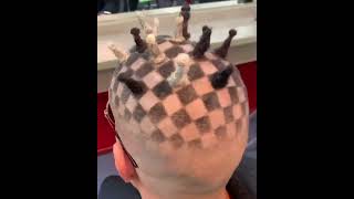 Playing chess on your head😂😂nadulahair naturalhair haircut hairinspo funnyvideo shorts fyp [upl. by Melessa]