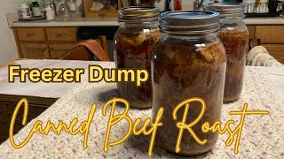 canningandpreserving  Beef Chuck Roast  freezer dump [upl. by Xaviera306]