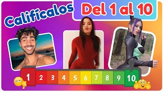 Califíca a los Youtubers del 1️ al 10 ✅😎 califica trivia [upl. by Linnell]