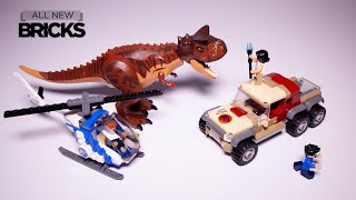 Lego Jurassic World 76941 Carnotaurus Dinosaur Chase Speed Build [upl. by Anihtyc]