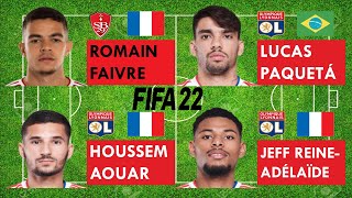 Romain Faivre vs Paquetá vs Aouar vs Jeff ReineAdélaïdeFaivre joins Olympique LyonFIFA22 compare [upl. by Sondra]