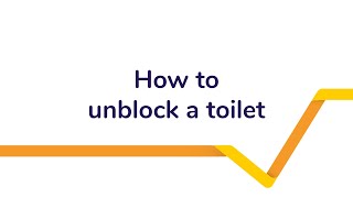 How to unblock a toilet  Greatwell Homes [upl. by Relyks]