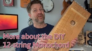 More About My Makeshift Monochord DIY 12string Instrument [upl. by Inami]