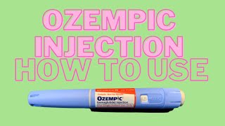 OZEMPIC Injection How To Use [upl. by Arahsit700]