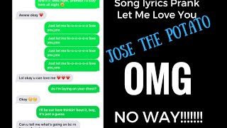 Song Lyrics Prank Ariana Grande Let Me Love You [upl. by Alaehs]