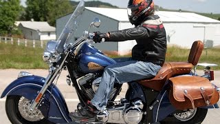 2010 Indian Chief Roadmaster First Ride  MotoUSA [upl. by Glennis22]