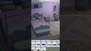 Blue and Purple Bedroom thesims4 sims4 speedbuild sims4build simsbuilder simsshorts [upl. by Yreffoeg]