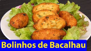 Como Faço Bolinhos de Bacalhau [upl. by Nileuqay566]