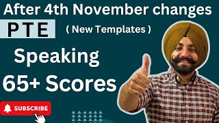 PTE after 4th November changes speaking new templates how to get 65 Scores Gurwinder Sir [upl. by Lupee318]