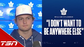 quotI dont want to be anywhere elsequot  William Nylander on future in Toronto [upl. by Ellehcyar]