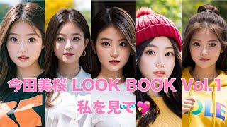 【今田美桜似】LOOK BOOK Vol1 私を見て💖 今田美桜 lookbook ai美女 そっくりさん 可愛い [upl. by Lynnet741]