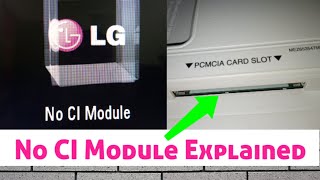 No CI Module amp Scrambled On LG TV Explained [upl. by Hoebart]