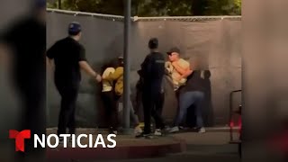 Publican video de la agresión que le costó la carrera al pelotero Julio Urías  Noticias Telemundo [upl. by Edwin453]