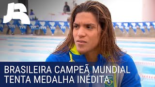 Brasileira campeã mundial da maratona aquática tenta medalha inédita em Lima [upl. by Calley977]