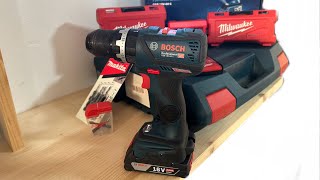 BOSCH GSB 18V60C Review and tests with accessories Milwaukee [upl. by Shivers]