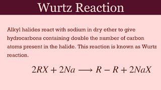 Wurtz Reaction with Mechanism amp Limitations  Organic Chemistry  Class 12th  Gagan Sir [upl. by Metabel573]