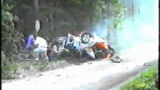 Audi Quattro Rally Accident [upl. by Yenttirb]